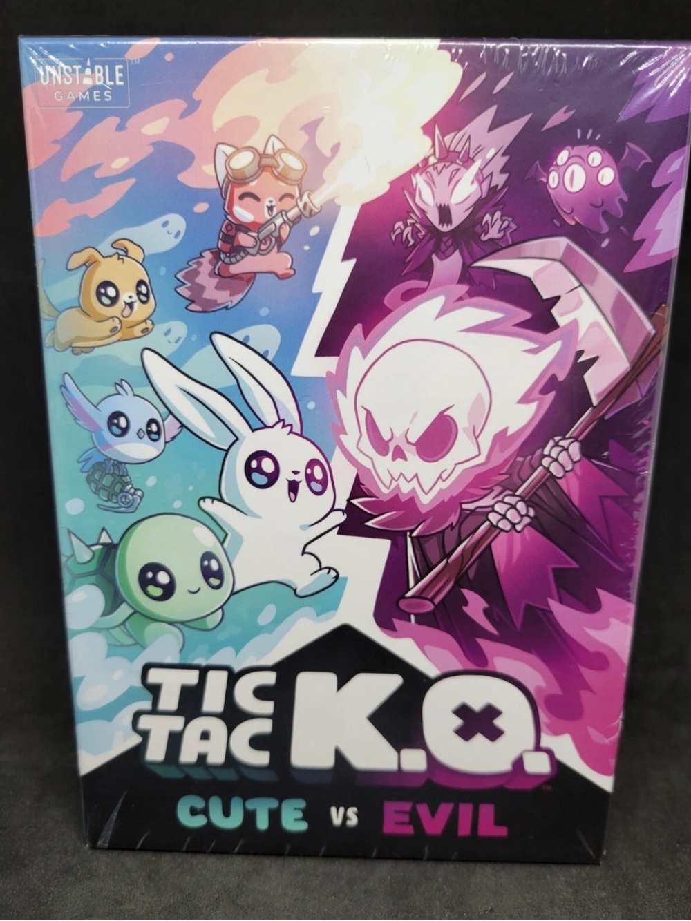 Tic Tac K.O. Cute vs Evil Card Game - New Sealed Box